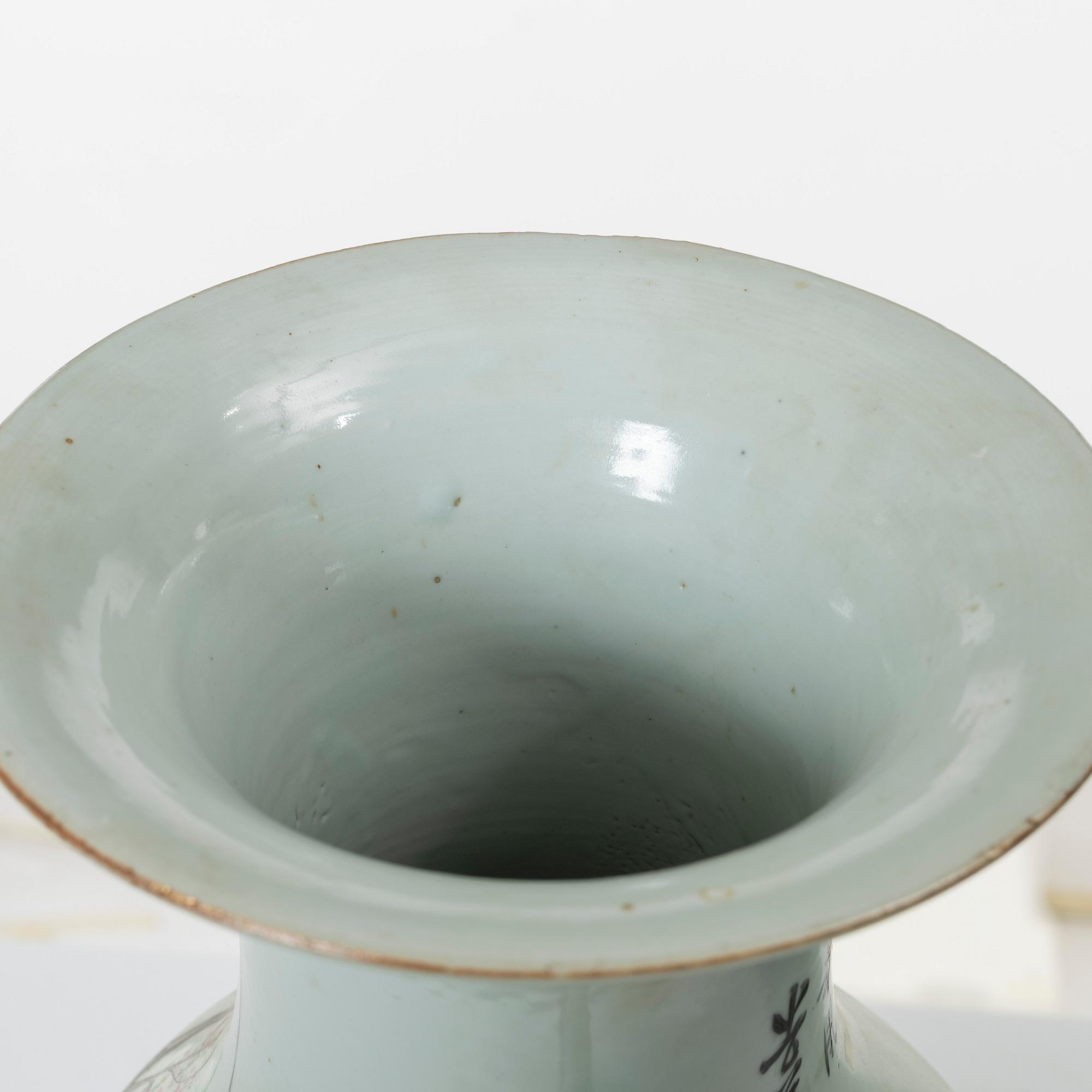 Two porcelain floor vases, China, circa 1900.