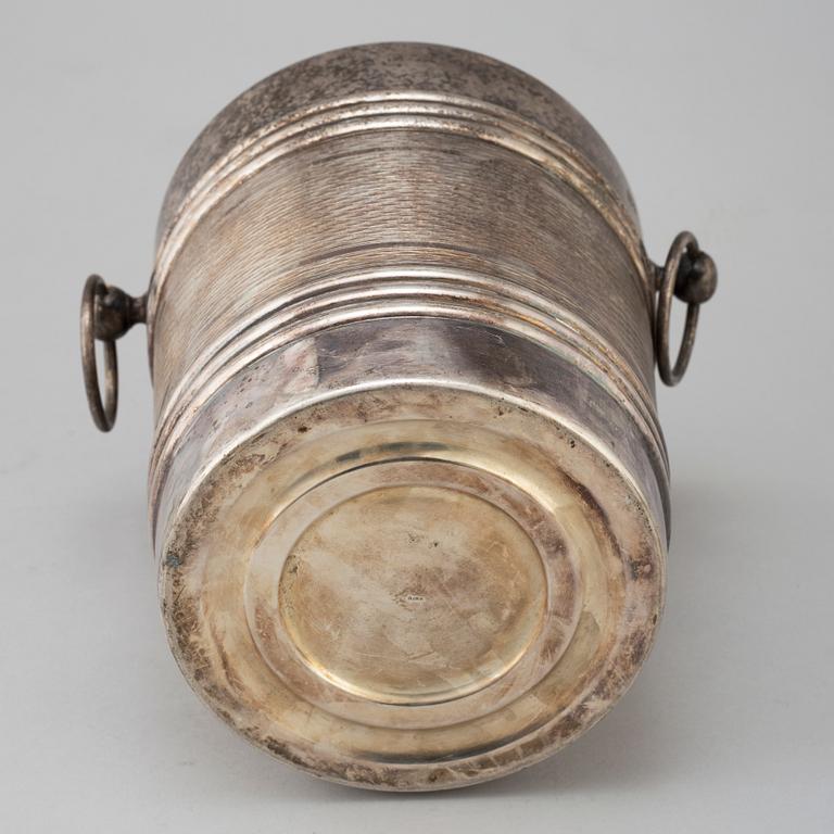 A first half of the 20th century silver plated champagne cooler.