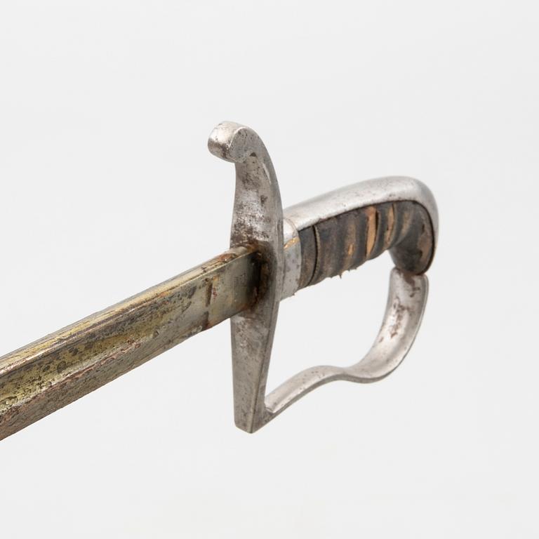 Sabel, tysk, 1800-talets slut, med balja.