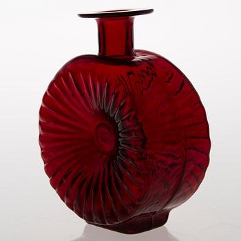 A 'Sun-Bottle' glass vase, Riihimäen Lasi, Finland. Designed in 1964.