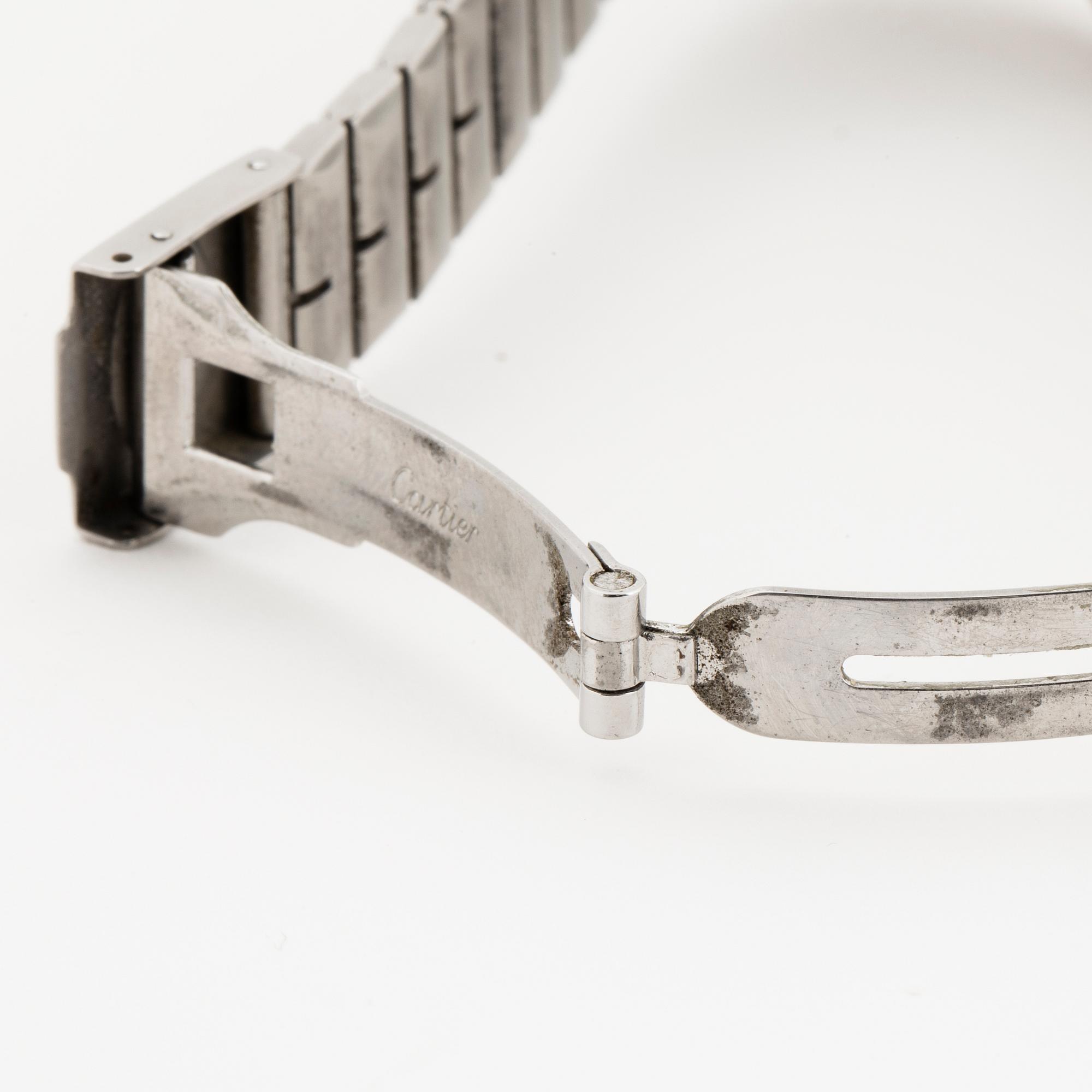 Cartier, Santos Carree, wristwatch, 29 x 29 (41) mm.