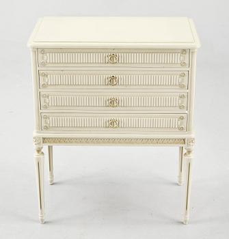 BESTICKSCHATULL, gustaviansk stil, 1900-tal.