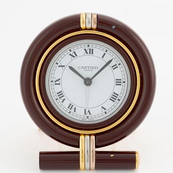 Cartier, alarm clock, 75 x 86 x 26 mm.