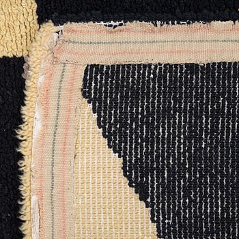 Matta, flossa, art déco, 1930-tal. Ca 205 x 116 cm.