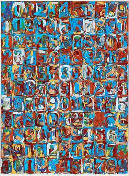 Jasper Johns, färgserigrafi.