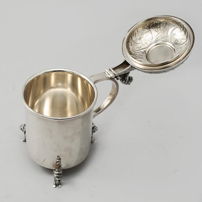 STOP, silver, svenska importstämplar, 1900-talets andra hälft, vikt 280 g.