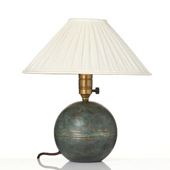 Erik Tidstrand, a table lamp model "28521", Nordiska Kompaniet, 1930s.