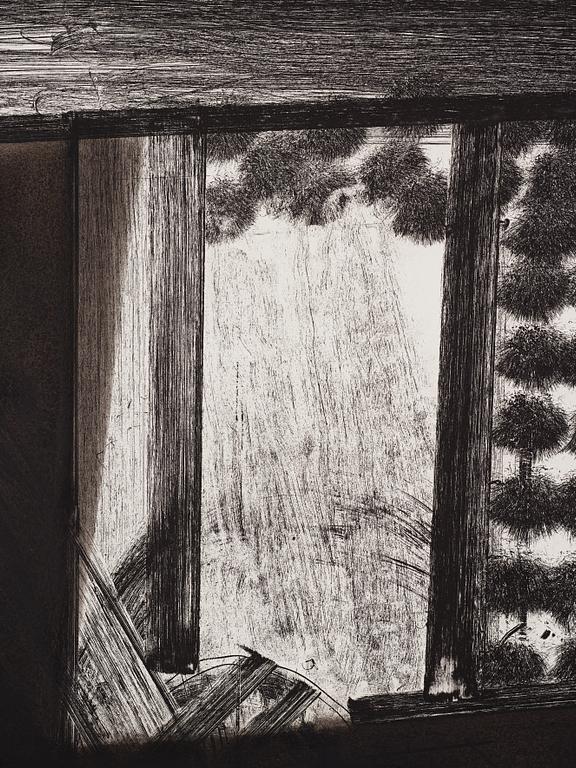 Howard Hodgkin, etsning. Signerad och numrerad 91/100. Daterad -79.