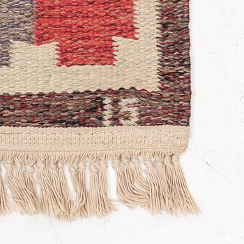 Ingegerd Silow, matta, rölakan, signerad IS, ca 208 x 132 cm.