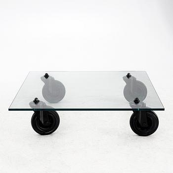 Gae Aulenti, Coffee table, “Tavolo con Ruote”, Fontana Arte, Italy, late 20th/early 21st century.
