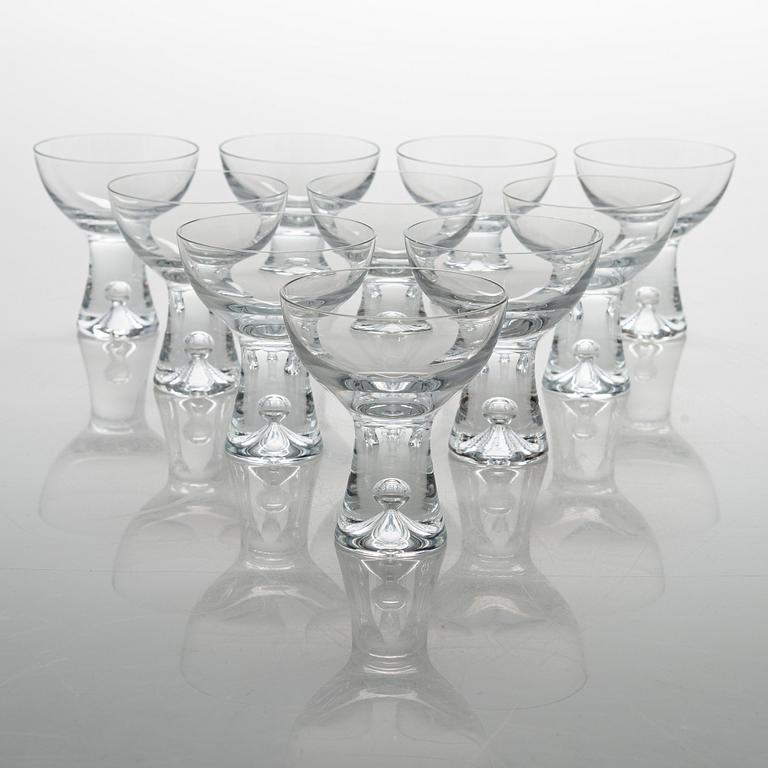 Tapio Wirkkala, A 50-piece set of 'Tapio' glassware for Iittala, Finland, model 2101.
