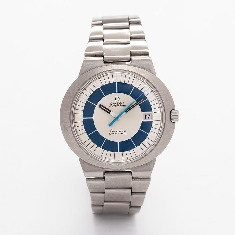 Omega, Genève, Dynamic, rannekello, 41,5 x 36,5 mm.