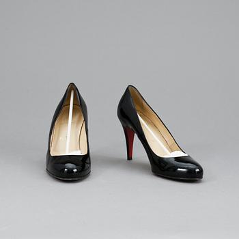 SKOR, "Ron ron 85 patent calf", Christian Louboutin.
