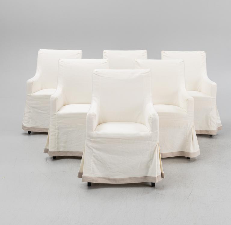 Helene Hennie, six dining chairs, 'Strauss', Slettvoll, Norway 21st century.