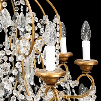 A chandelier, late 20th century.