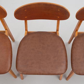 A set of four chairs, Scandinavia, 1950's/60's.