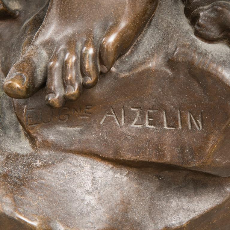 EUGÈNE ANTOINE AIZELIN, bronze, signed.