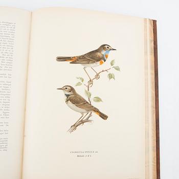 The von Wright Brothers, book works, 3 volumes, "Swedish Birds", A. Börtzells Printing Co. Ltd., Stockholm, 1924-1929.