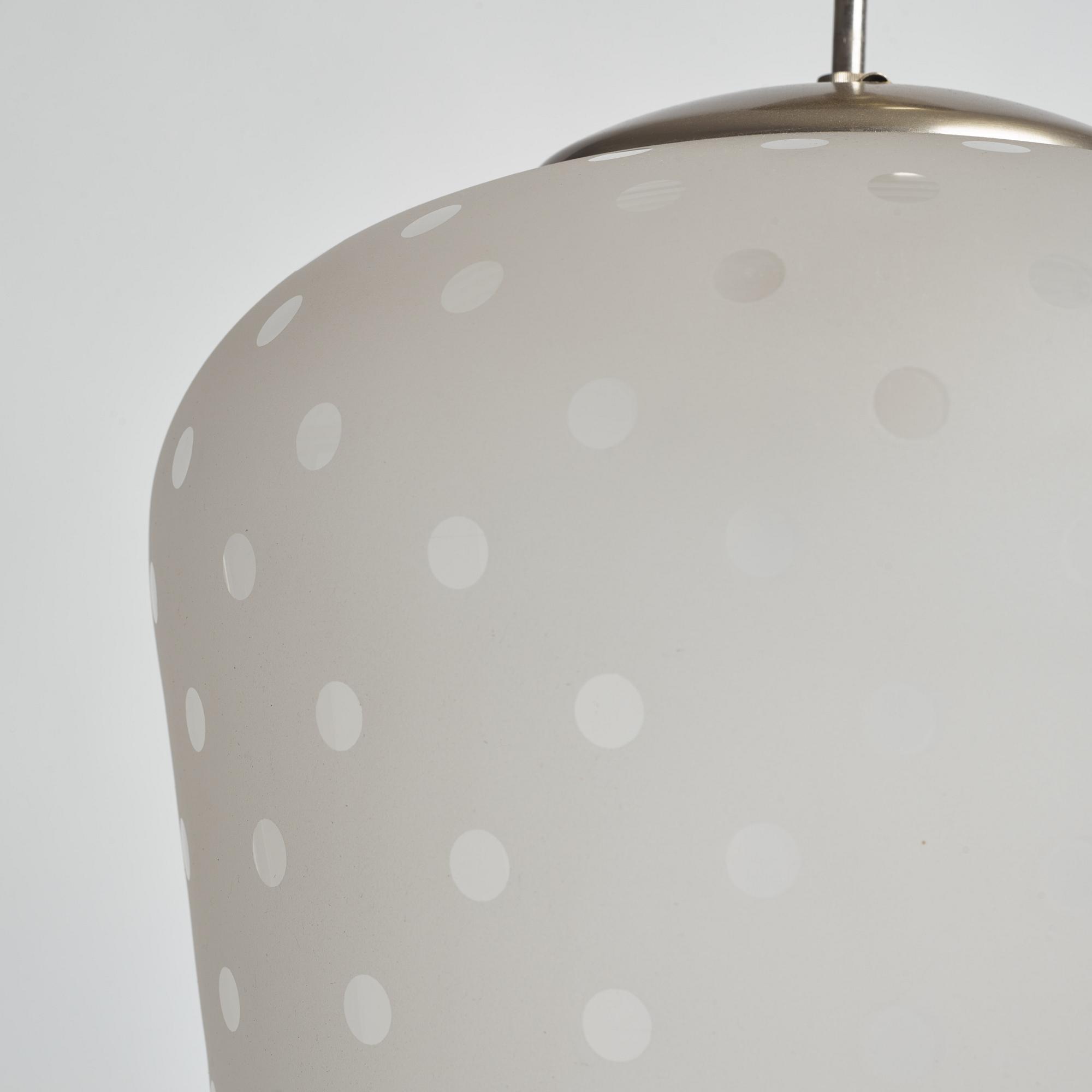 Flygsfors Glasbruk, ceiling lamp, a version of model '51334/513 P', 1940s/50s.