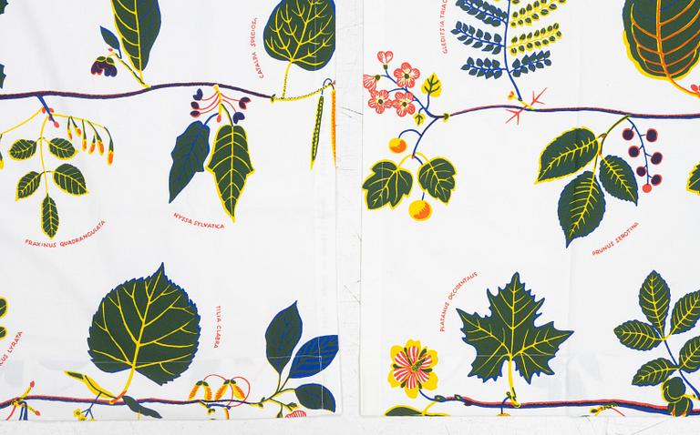 Josef Frank, a pair of curtains, 'US Tree', Svenskt Tenn.