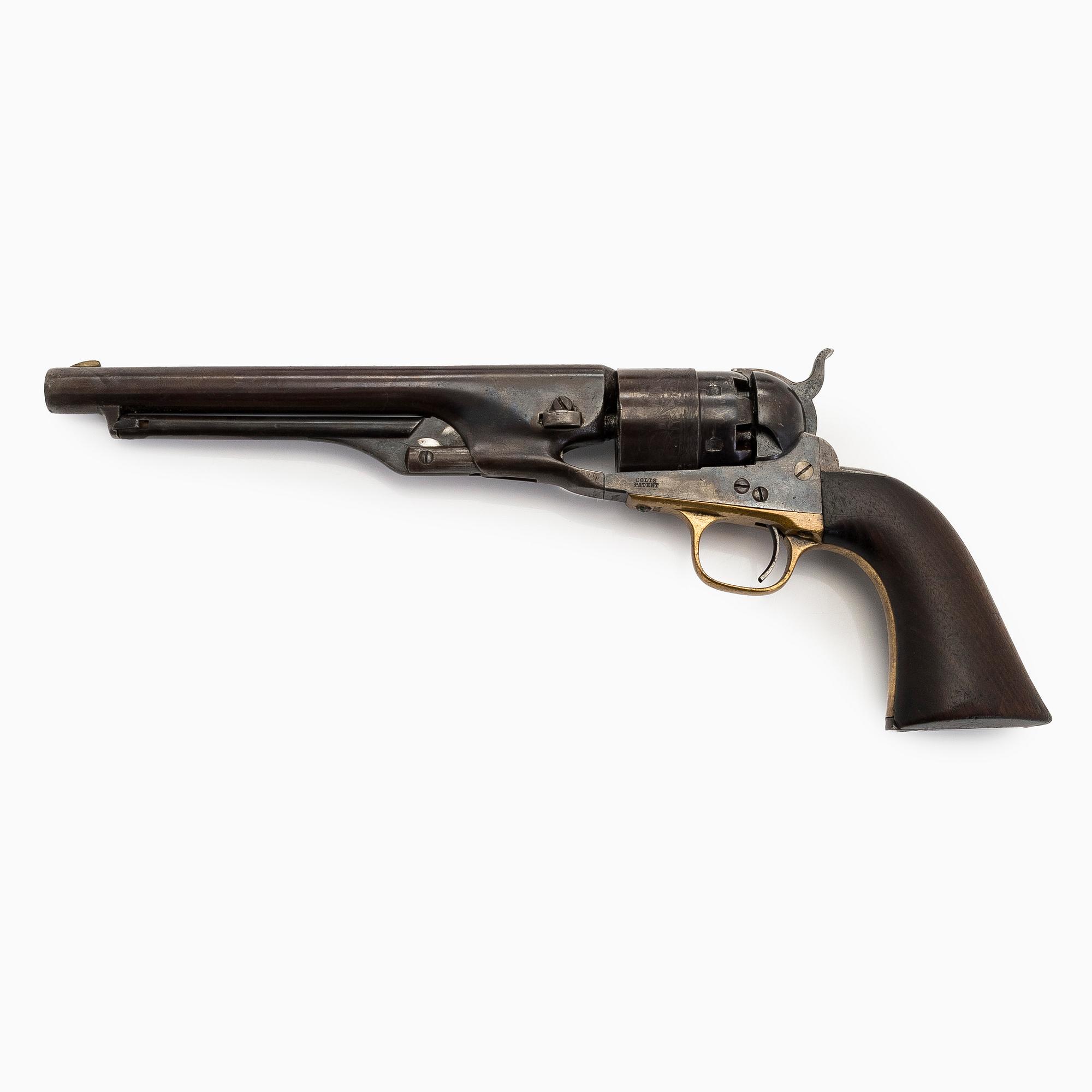 A Colt 1860 Army percussion revolver, serial no. 35171, manufactured 1862. Certificate included.