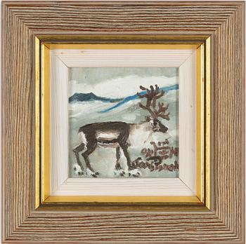 Lars Pirak, Ren i fjällandskap.