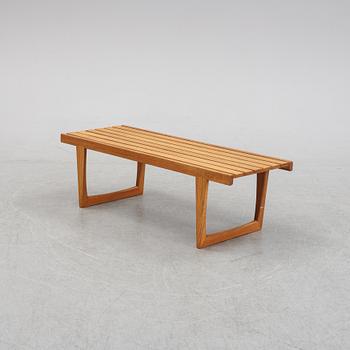 A 'Tokyo' oak bench by Yngvar Sandström for Nordiska Kompaniet, designed 1962.