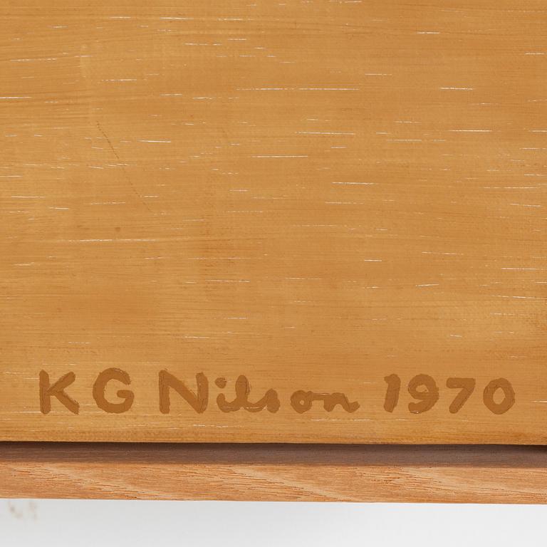 KG NILSON, oil on canvas, signed and dated 1970.