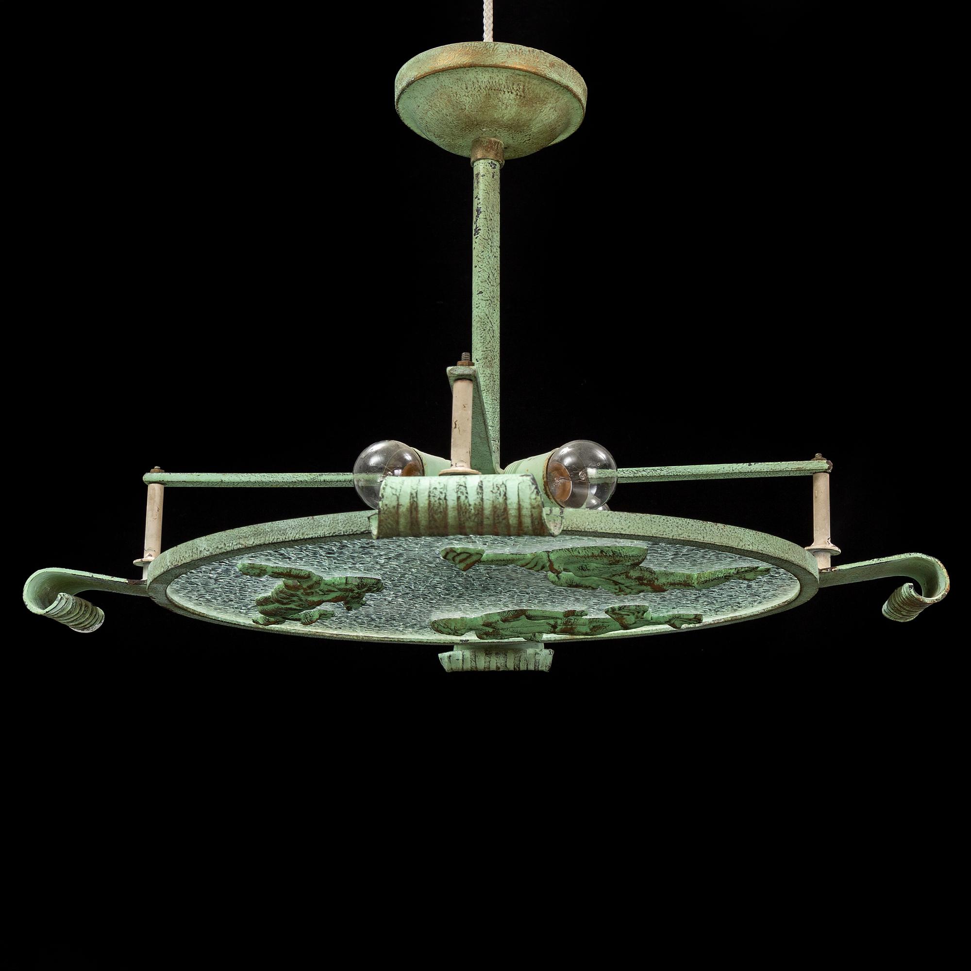 A 1930s ceiling light.