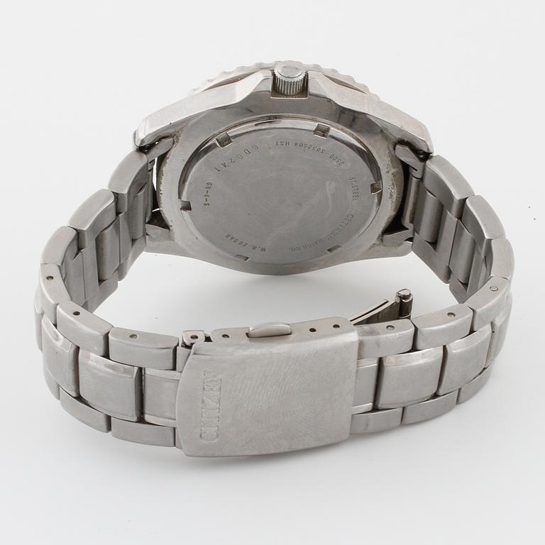 CITIZEN, "Pepsi", (W.R 20 bar), wristwatch, 41 mm.