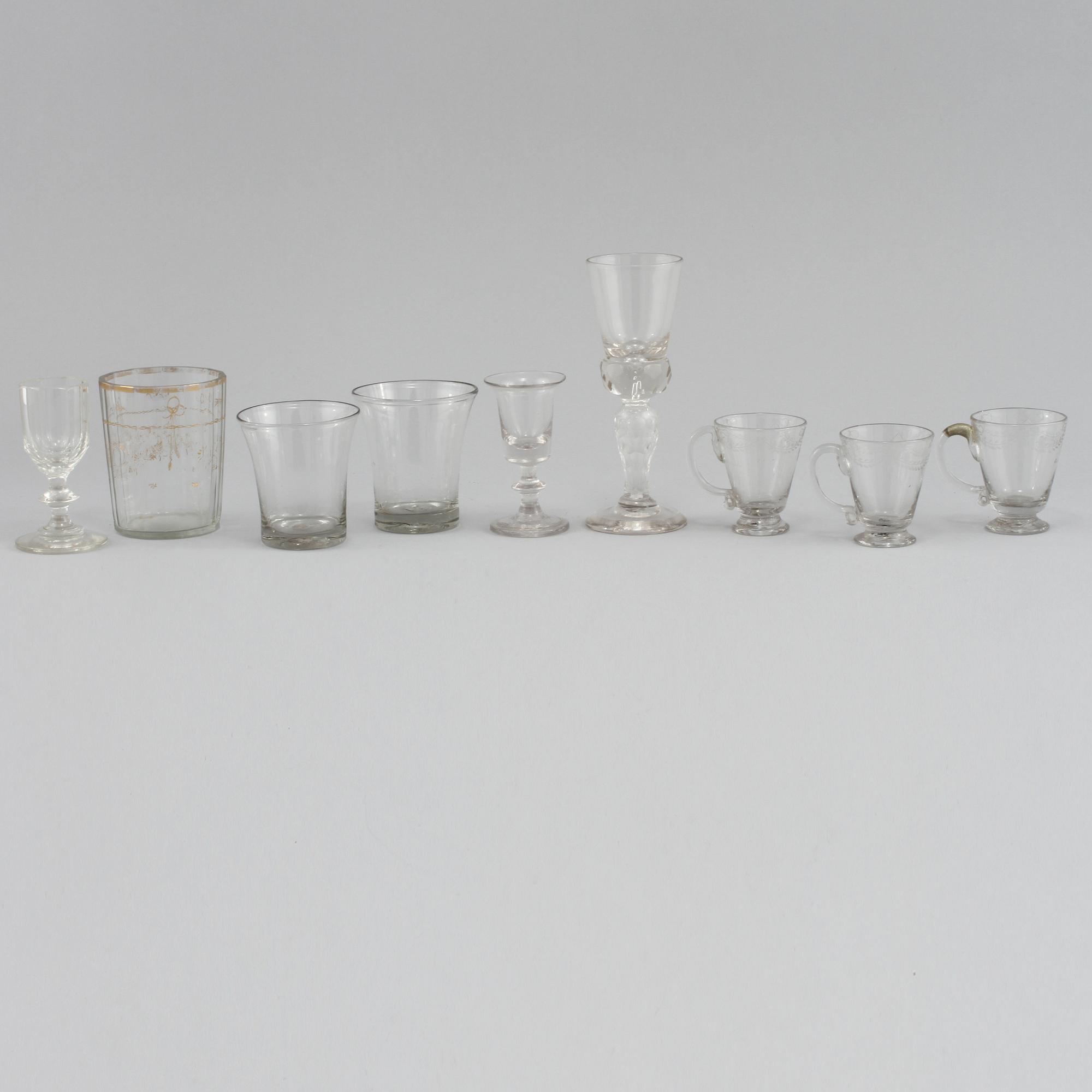 GLAS, 9 delar, 17/1800-tal.