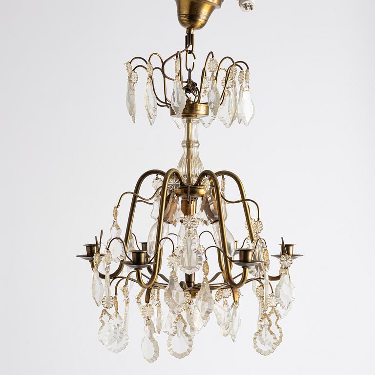 Ljuskrona, rokokostil, 1900-talets första hälft.