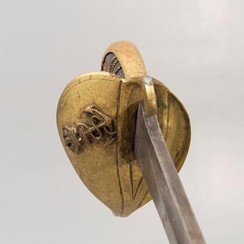 A Swedish cutlass, 1876-1885 Navy pattern.