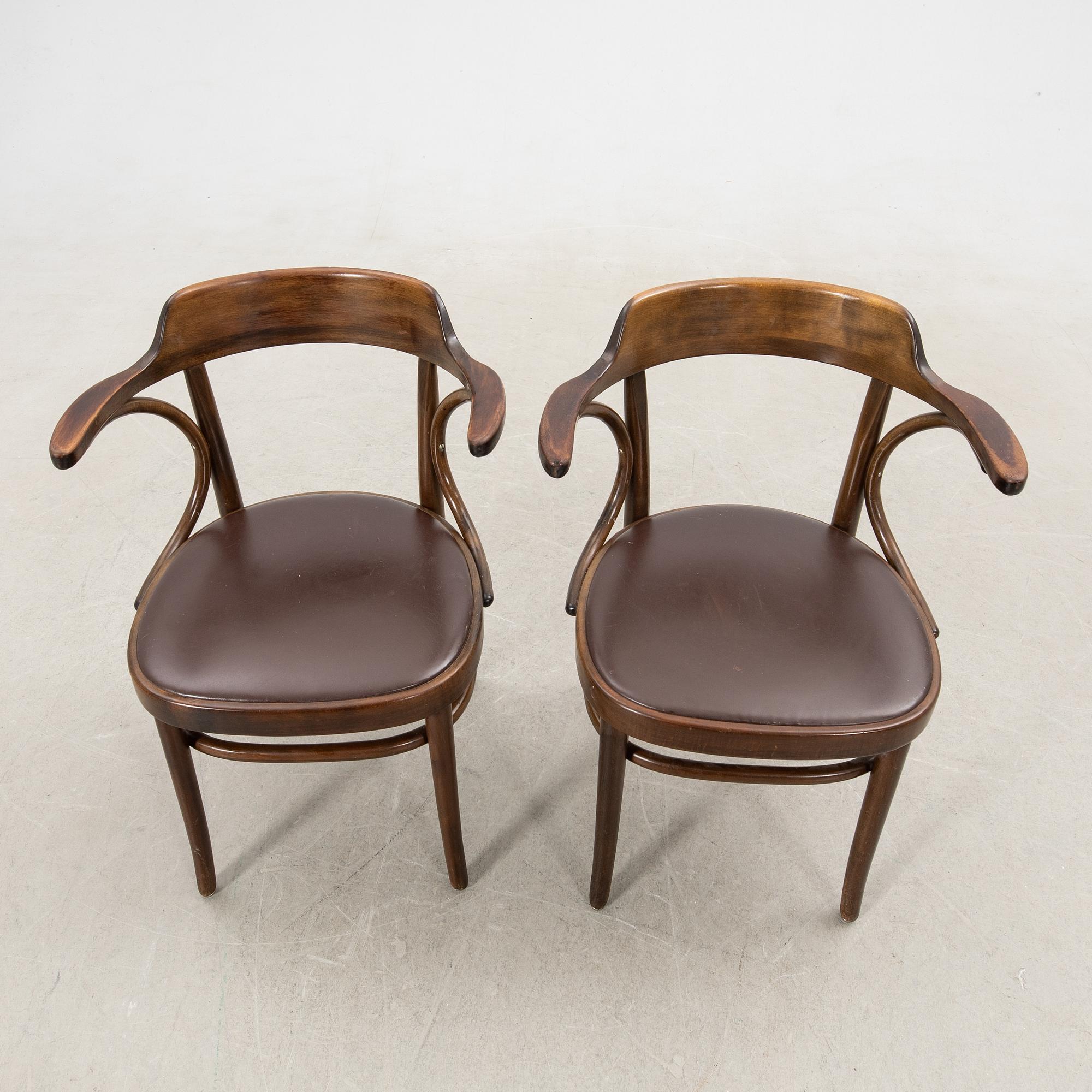 Armchairs 6 pcs Gemla late 20th century.