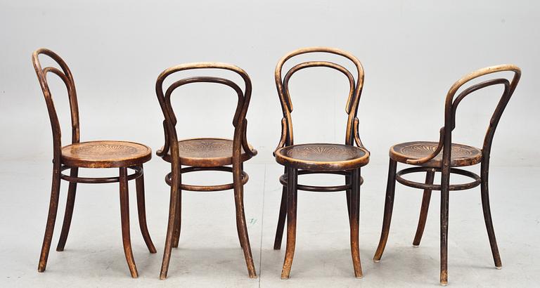 STOLAR, 8 st snarlika, bl a Thonet och Mundus, 1900-talets början.