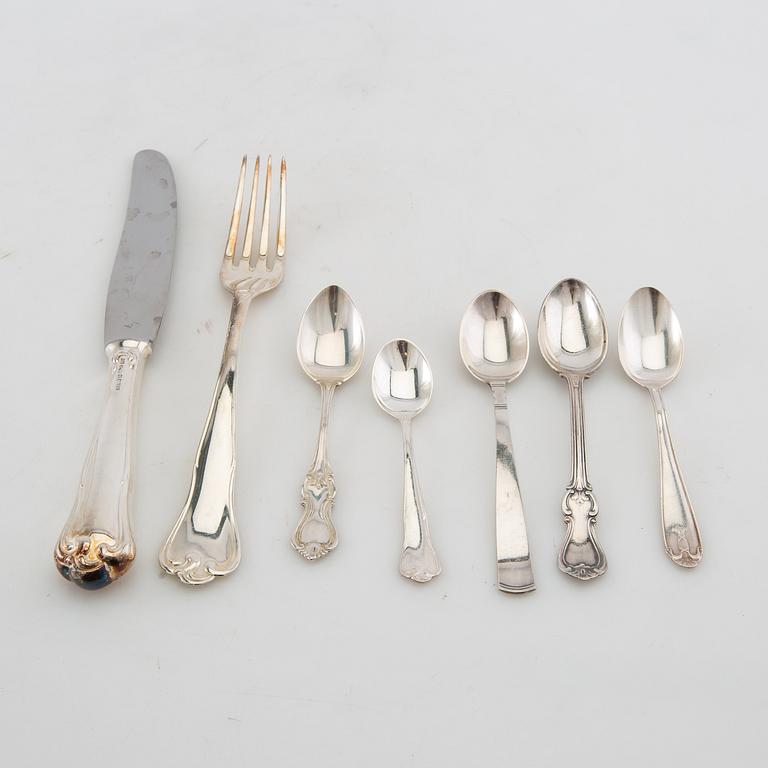 Cutlery service, 69 pieces, partly "Symphony" silver MEMA, Lidköping 1957-67.