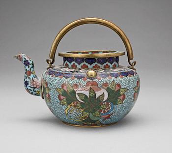 TEKANNA, cloisonné, Kina, 1800-tal.