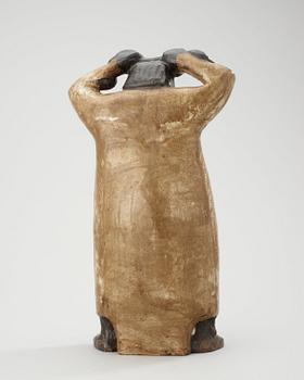 ÅKE HOLM, skulptur, "Mose med kopparormen", Höganäs 1950-tal.