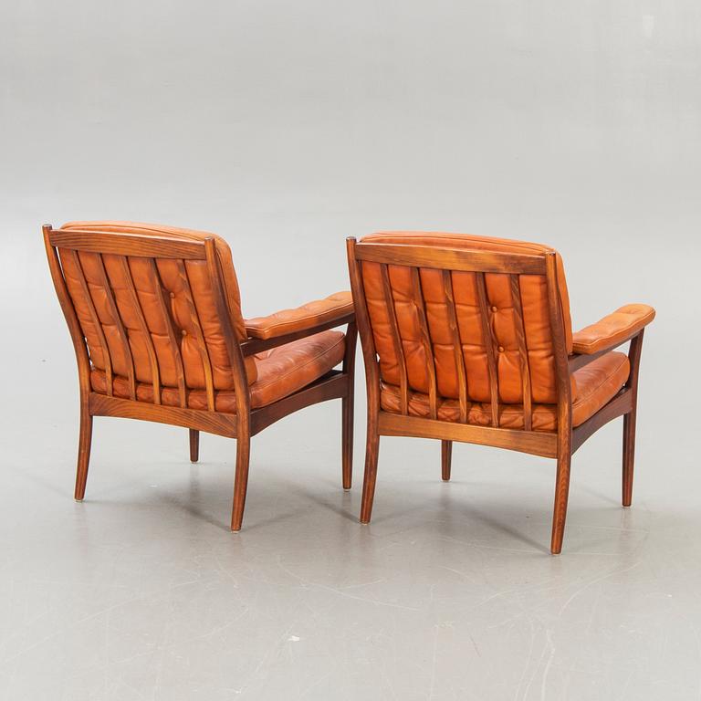 Armchairs, a pair, 1960s-70s, JOC.