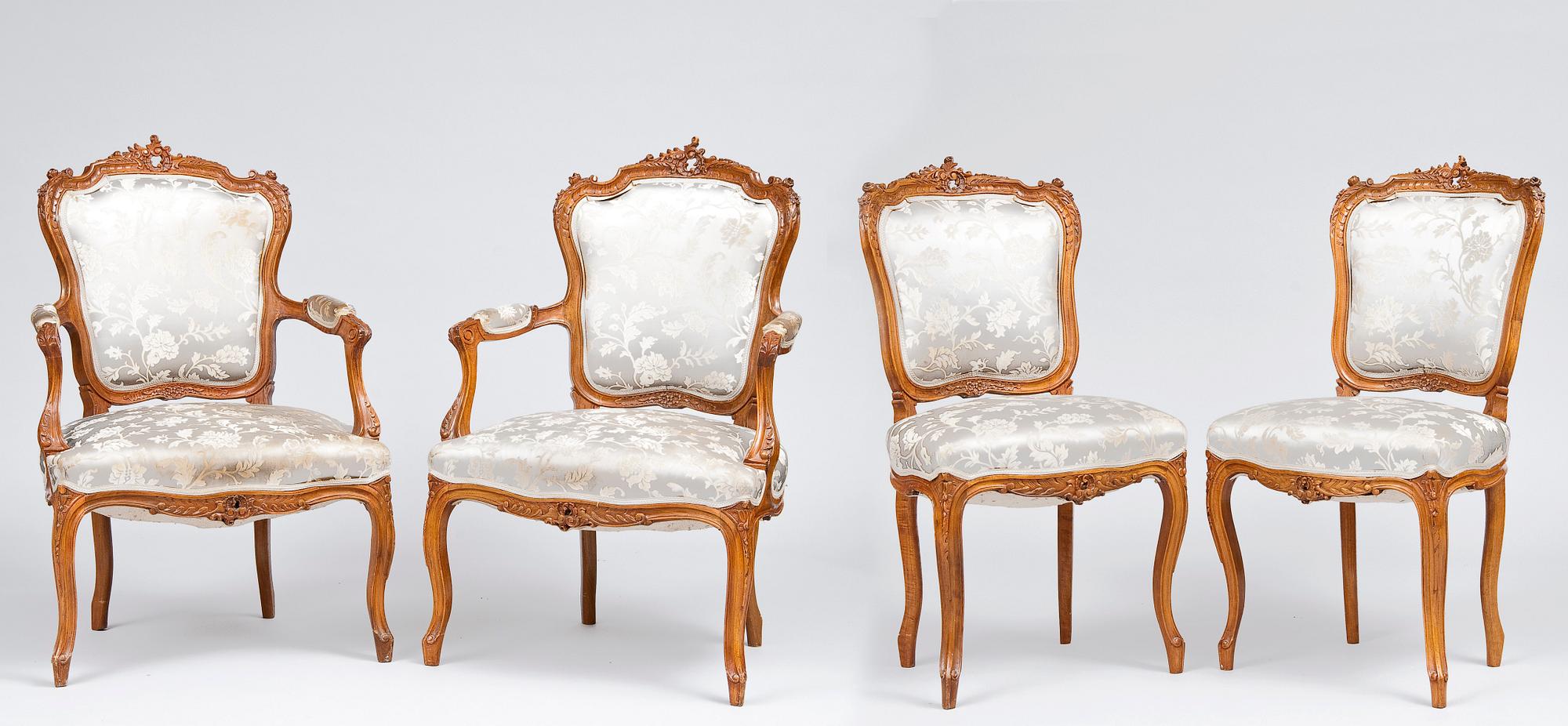 NOJATUOLIA, 2 KPL  JA TUOLIA, 2 KPL.