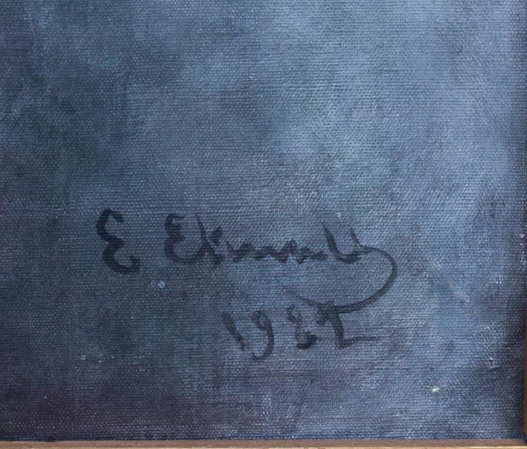 EMMA EKWALL, olja på duk. Signerad och daterad 1922.