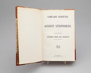 BÖCKER, 35 vol, Strindbergs samlade skrifter, Stockholm 1912-21.