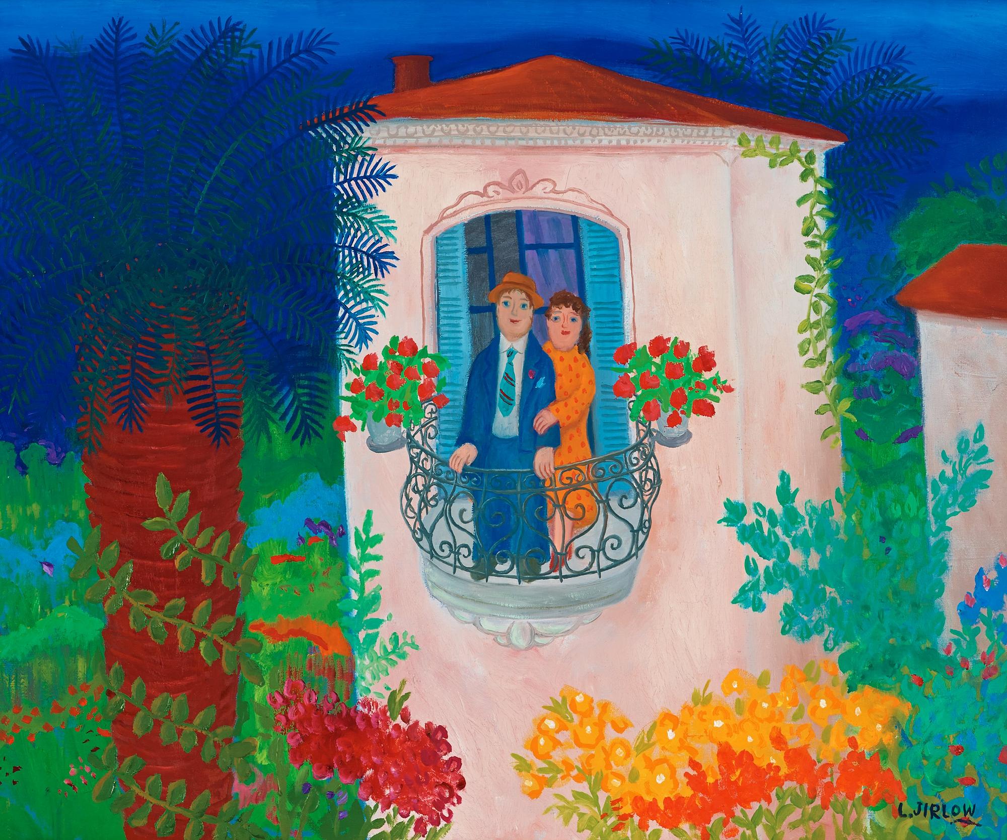 Lennart Jirlow, On the balcony.