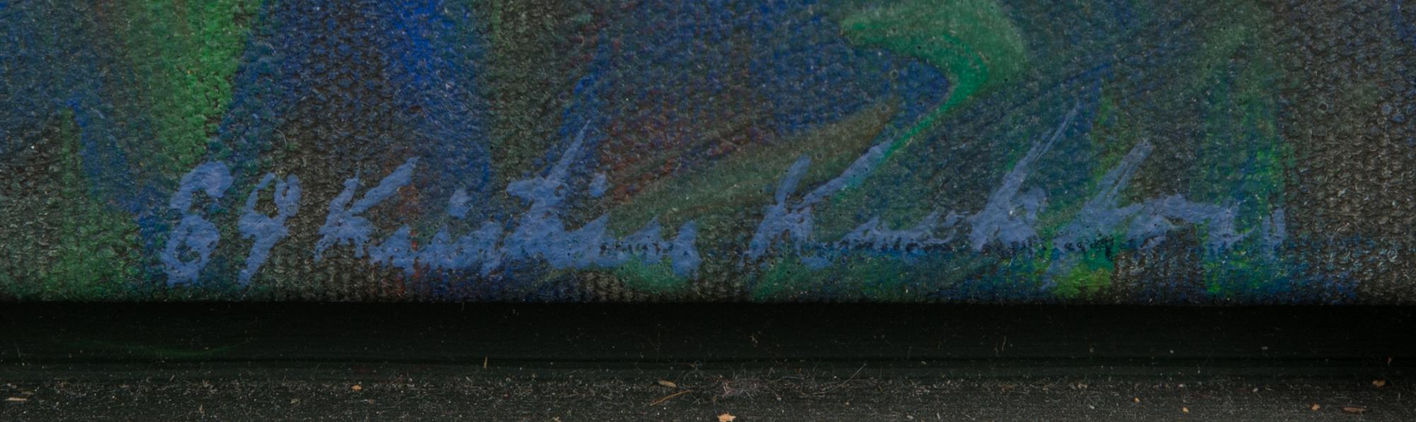 Kristian Krokfors, acrylic on canvas, signed and dated -89.