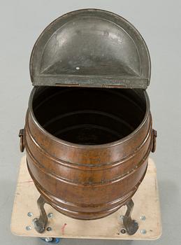 A copper water container, around the year 1900.