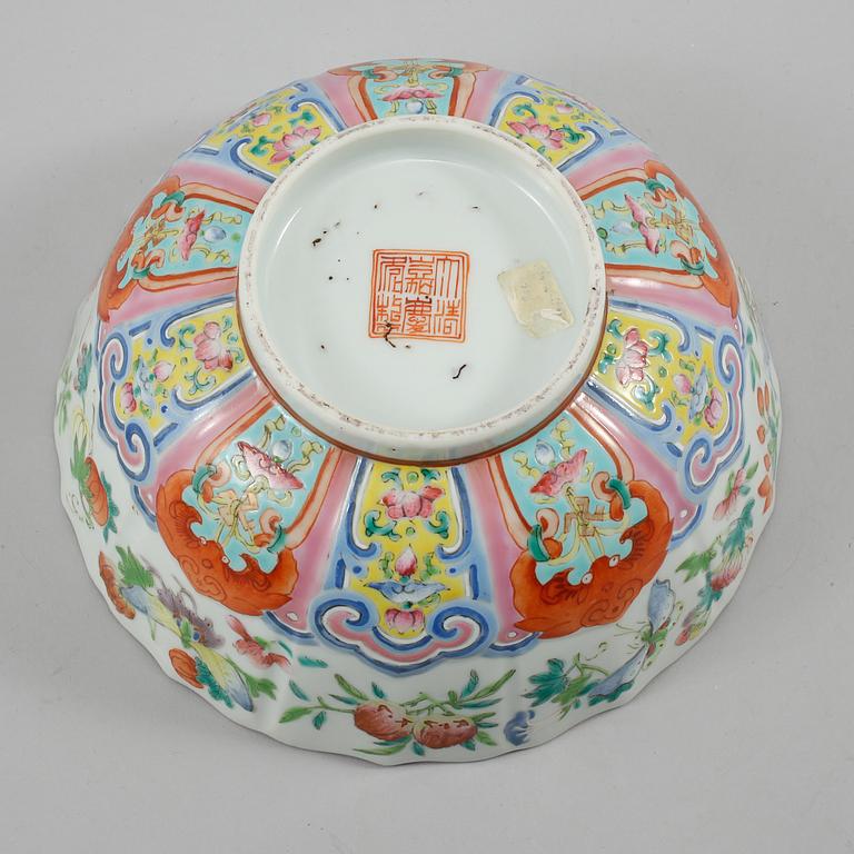 SKÅL, porslin, Kina, 1800/1900-tal.