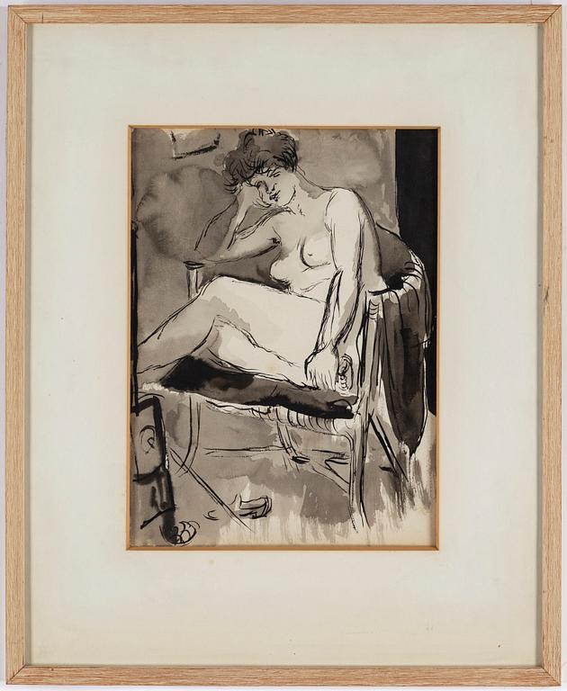 ISAAC GRÜNEWALD, watercolour and hightening white on paper.