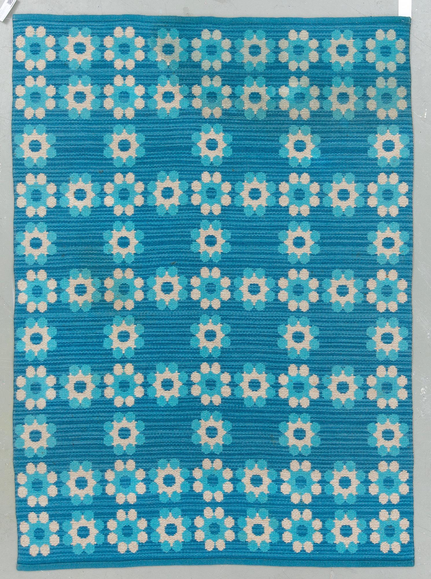 MATTA, dubbelvävd, Berit Woelfer, monogramsignerad BW . Ca 192x138 cm.