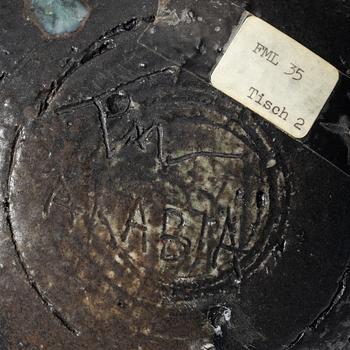 Francesca Mascitti-Lindh, a chamotte stoneware vase, Arabia, Finland.