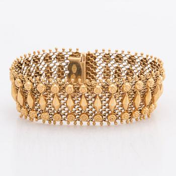 BRACELET 18K gold, 33,6 g.